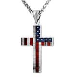 American Flag Cross Necklace: Faith & Patriotism Worn as One 🇺🇸