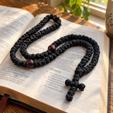 Handmade 100-Knot Christian Prayer Rope with Wooden Beads – Prayer & Daily Devotion