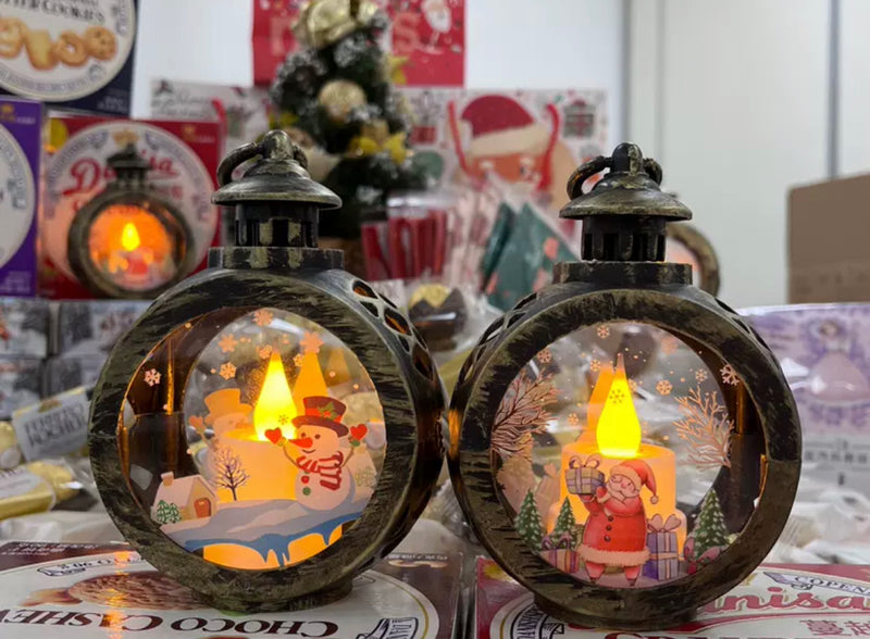 Christmas decorations LED Santa Claus snowman ornament props lights