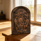 Orthodoxe Ikone Heilige Dreifaltigkeit Holzschnitzgeschenk