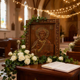 Jesus Christ Pantocrator Wood Carving