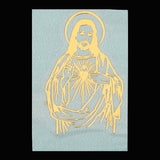 Luxury Religious Jesus Virgin Mary Gold Plated Copper Mobile Phone Decorative Sticker
