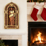 Sacred Heart of Jesus Arch Wooden Tabletop Decor