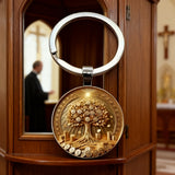 Wealth Tree of Life Keychain: A Christian Symbol of God’s Provision & Abundance