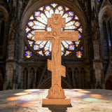 Orthodox Crucifixion Crucifix Wooden Tabletop Ornament
