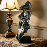 "Silence is Golden" Abstract Bust Sculpture | Modern Home Decor