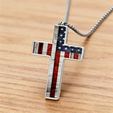 American Flag Cross Necklace: Faith & Patriotism Worn as One 🇺🇸