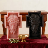 Jesus Crucifix Scented Candle: A Sacred Glow of Sacrifice & Devotion