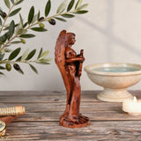 Metatron Angel Cube Beechwood Guardian Ornament: Soulful Resonance of Faith and Art