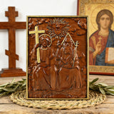 Bgcopper Heilige Dreifaltigkeit Holz Wanddekor