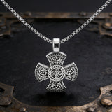 New Celtic Knot Cross Necklace – Viking Heritage & Timeless Faith