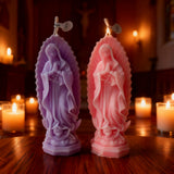 Our Lady of Guadalupe Scented Candle: A Sacred Glow of Devotion & Serenity
