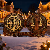 St. Benedict's Exorcism Medal Christian Wall Plaque - Best Christmas Gift