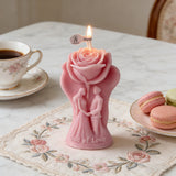 Rose & Couple Aromatherapy Candle: A Romantic Glow for Your Love