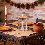 Jesus Crystal Engraved Candle Holder: Light & Faith in One