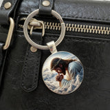 Jesus in Prayer Keychain: Carry His Presence Wherever You Go