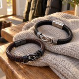Men’s Infinity Knot Braided Bracelet – 21cm | Symbol of Loyalty & Enduring Connection
