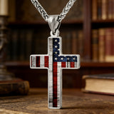 American Flag Cross Necklace: Faith & Patriotism Worn as One 🇺🇸