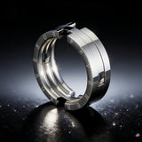 Deformable Kissing Fish Stainless Steel Jewelry | Ring & Necklace 2-in-1 Set