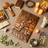We Stand For The Flag, We Kneel For The Fallen -American soldier wood carving memorial icon