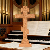 Orthodox Crucifixion Crucifix Wooden Tabletop Ornament