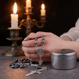 Black Onyx Rosary Necklace: A Bold Token of Devotion for Prayer & Daily Wear