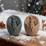 Oval Jesus Scented Candle: A Sacred Embrace of Resurrection & Devotion