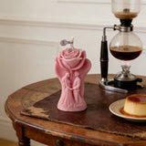 Rose & Couple Aromatherapy Candle: A Romantic Glow for Your Love