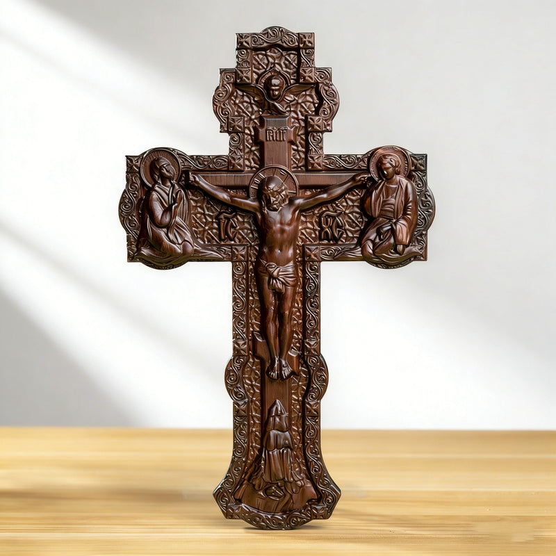 A Sacred Presence for Your Home: Hand-Carved Orthodox Cross – BGCOPPER