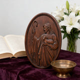 Jesus der Hirte Holzschnitzerei Wanddekoration - Endlose Sorgfalt und Anleitung