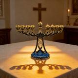 Holy 7-Branch Christian Menorah: Emblem of Divine Light and Devout Faith