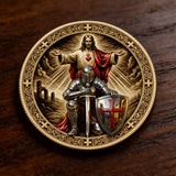 🛡️ Knight of Christ Challenge Coin – Wear the Armor of God