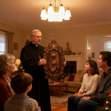 Three Sacred Hearts of the Holy Family | Solid Wood Carving Gift