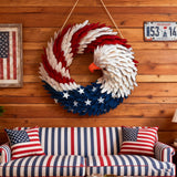 🌟 Patriotic Eagle Wooden Wreath | 4th of July Decor for Christian Homes