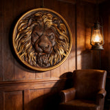 Lion Head Wooden Wall Art: Symbol of Christ the Lion of Judah