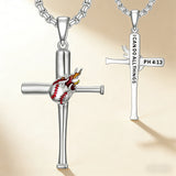Baseball Bat Cross Necklace – Faith & Passion on the Field