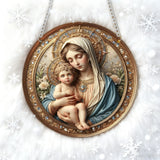 Our Lady of the Holy Child Acrylic Pendant | Divine Blessings Accompany You Through All Seasons
