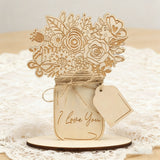 Mother's Day Wooden Flower Card DIY Craft Kit | Paint an Everlasting Bouquet of Love for Mom