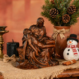 Michelangelo's Madonna and Child of Mercy Wooden Tabletop Arrangement