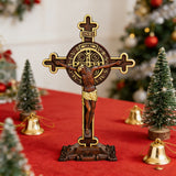 Dual Divine Cross: Christ’s Redemption & St. Benedict’s Protection