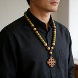 Natural Wood Rosary: A Sacred Token Woven From Faith & Creation