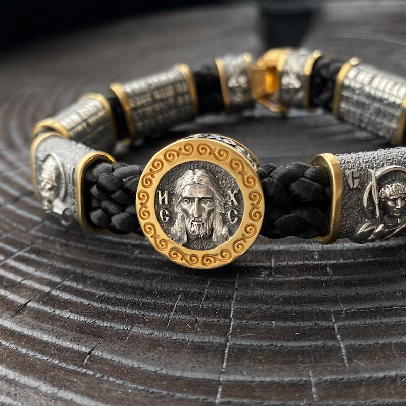 Orthodox Jesus Saints Hand-Woven Bracelet