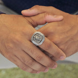 Men's Lion Stamp Ring