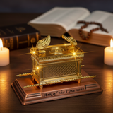 The Ark Of the Covenant Home Decoration Christian Decor Religious Gift(Gold plated copper)