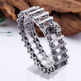 Dragon bone titanium steel creative skeleton dragon head wolf head stainless steel bracelet bracelet