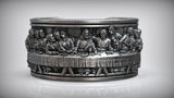 The Last Supper 925K Sterling Silver Open End Adjustable Ring