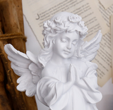 Little angel statue mini angel sculpture statue indoor and outdoor home garden decoration vintage decorative gifts