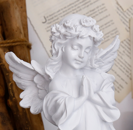 Little angel statue mini angel sculpture statue indoor and outdoor home garden decoration vintage decorative gifts
