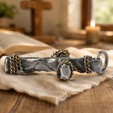 Hand-Wrapped Antique Copper Cross Necklace – Christian Faith Pendant