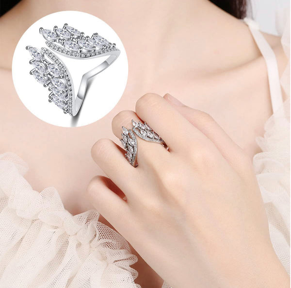 Angel Wings Adjustable Ring And Bracelet Set - 2023 Mother's Day Gifts